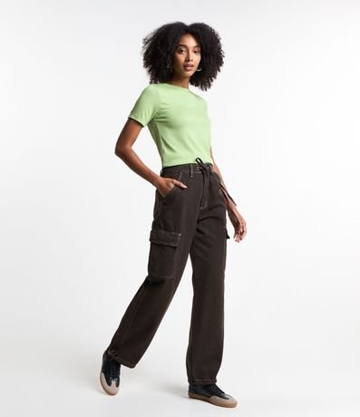 Blusa Básica en Viscosa con Manga Dobrada 3