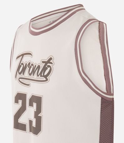 Musculosa Deportiva Baloncesto Tecnología Dry con Estampa Toronto 7