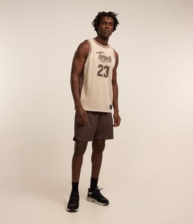 Musculosa Deportiva Baloncesto Tecnología Dry con Estampa Toronto 2