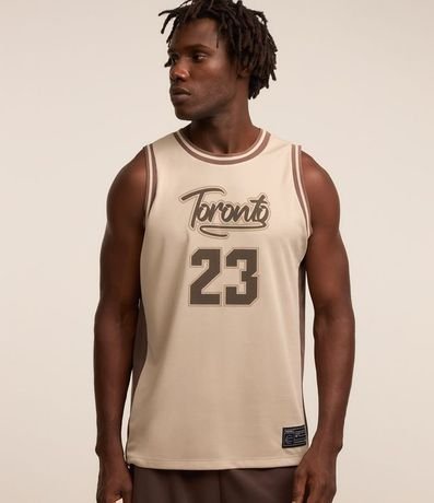 Musculosa Deportiva Baloncesto Tecnología Dry con Estampa Toronto 5