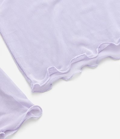 Blusa Infantil con Sobreposición y Moña en las Mangas - Talle 5 a 14 años 3