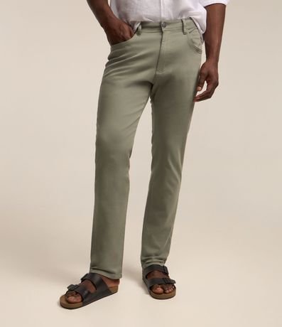 Pantalón en Sarga con Elastano
