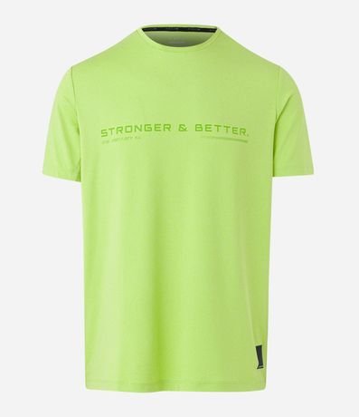 Remera Deportiva Tecnología Dry con Estampa Lettering 5