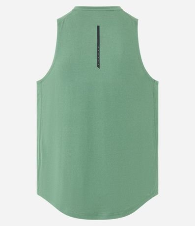Musculosa Regular Deportiva con Etiqueta en el Bajo y Detalle Contrastante 9