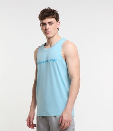 Musculosa Regular Deportiva Tecnologia Dry con Estampa Reflectiva