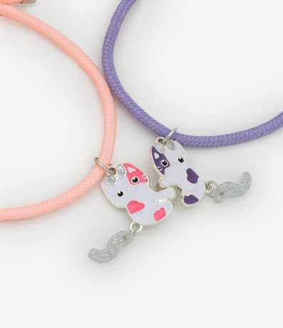 Kit 02 Pulseras Infantiles BFF con Colgante de Gatitos