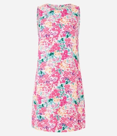 Vestido Corto en Viscosa con Estampa Floral Liberty 6