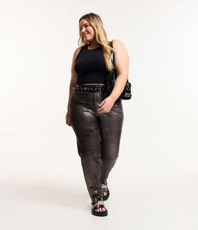 Blusa Cropped en Rib Curve & Plus Size 2