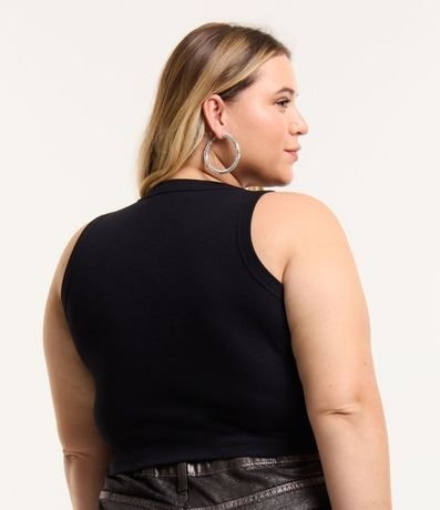 Blusa Cropped en Rib Curve & Plus Size 3