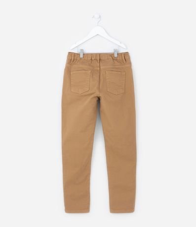 Pantalón Slim Infantil en Sarga con Cintura Elástica - Talle 5 a 14 años 2