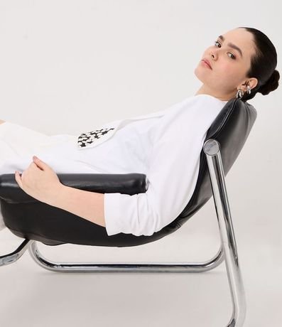 Blazer Alargado en Crepé con Manga Fruncida Curve & Plus Size 2