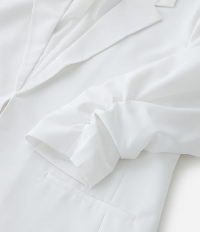 Blazer Alargado en Crepé con Manga Fruncida Curve & Plus Size 8