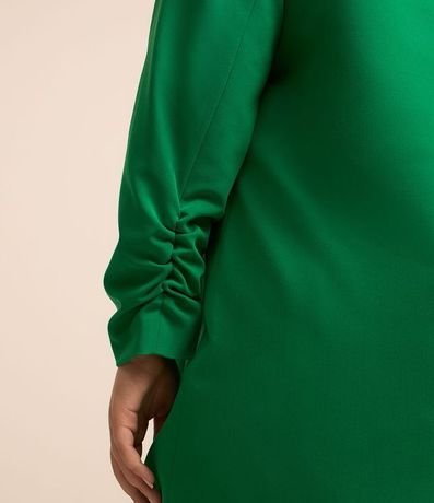 Blazer Alargado en Crepé con Manga Fruncida Curve & Plus Size 6