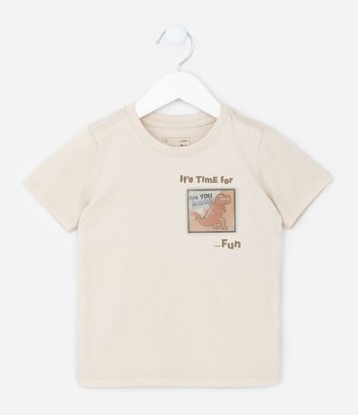 Remera Infantil con Estampa de Dino - Talle 1 a 5 años