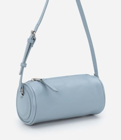 Bolso Baguette en PU Cilíndrico y Correa Fina 2