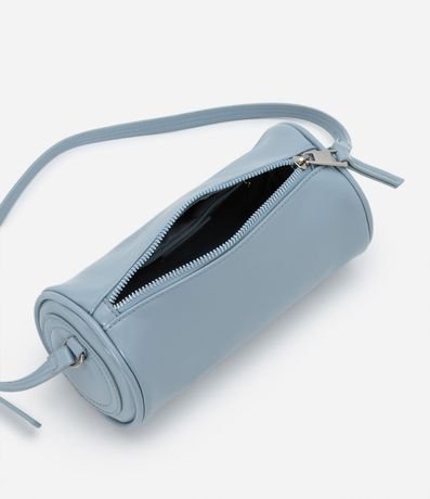 Bolso Baguette en PU Cilíndrico y Correa Fina 5