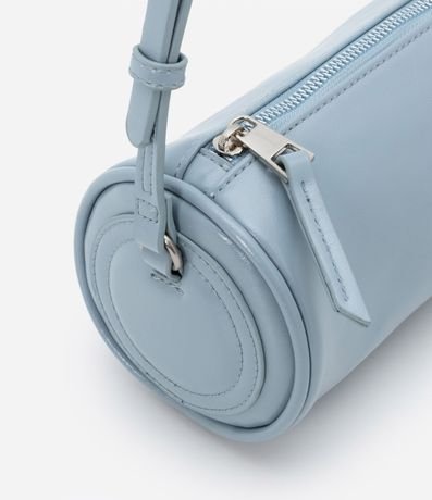 Bolso Baguette en PU Cilíndrico y Correa Fina 6