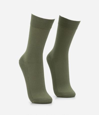 Media Caña Mediana en Viscosa Texturizada 2