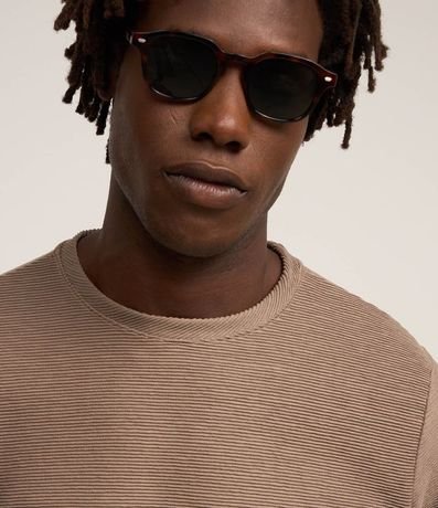 Remera con Textura Acanalada 4