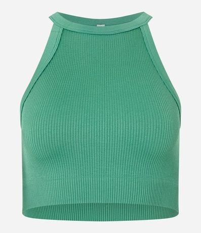 Blusa Cropped sin Manga con Escote Halter 4