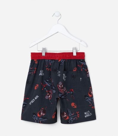 Bermuda Infantil con Estampa Spider-Man Miles Morales - Talle 5 a 12 años 2