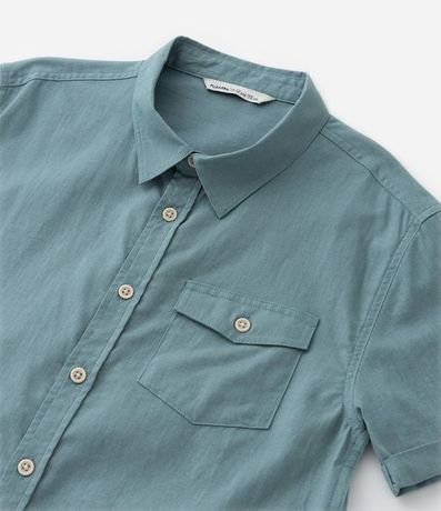 Camisa Infantil en Lino con Bolsillo y Botones - Talle 5 a 14 años 8