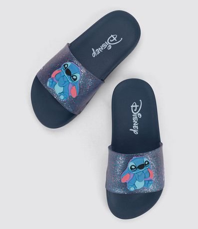 Sandalia Slide Infantil con Purpurina y Patch Stitch - Talle 23 al 34