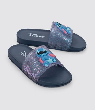 Sandalia Slide Infantil con Purpurina y Patch Stitch - Talle 23 al 34 2