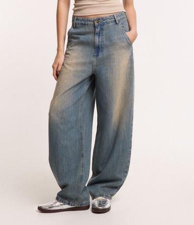 Pantalón Skater en Jeans Dirty Washed con Bolsillos 2