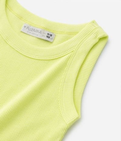 Musculosa Cropped Infantil en Rib - Talle 5 a 14 años 4
