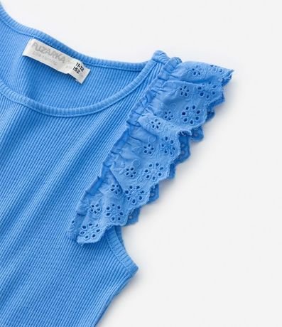 Musculosa Nadador Infantil en Rib con Broderie - Talle 5 A 14 años 4