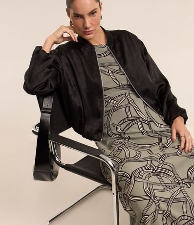 Vestido Midi en Viscolino con Estampa Abstracta 5