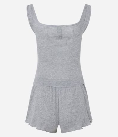 Pijama Short Doll con Algodón Texturizado y Bajo Frufru 5