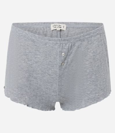 Pijama Short Doll con Algodón Texturizado y Bajo Frufru 6