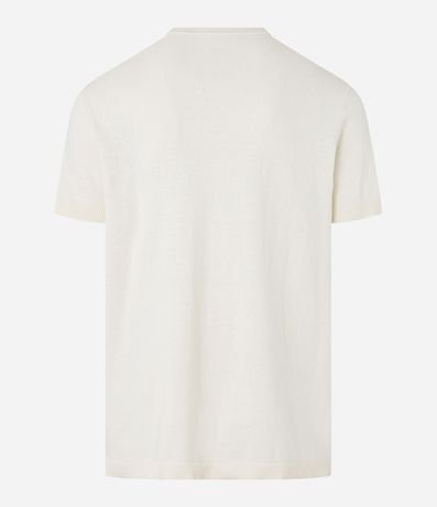 Remera Regular en Algodón con Flor 7