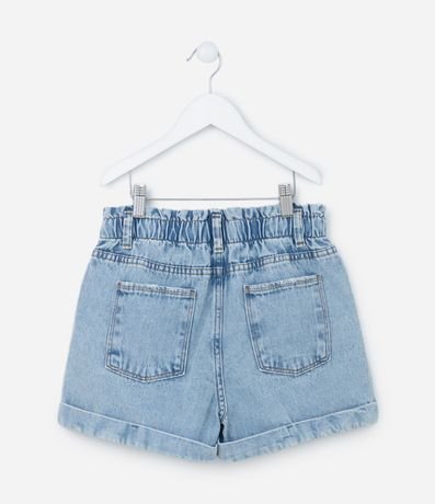 Short Clochard Infantil en Jeans con Bajo Plegado - Talle 5 a 14 años 2