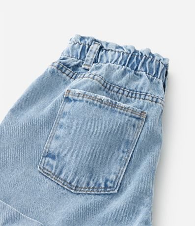 Short Clochard Infantil en Jeans con Bajo Plegado - Talle 5 a 14 años 5