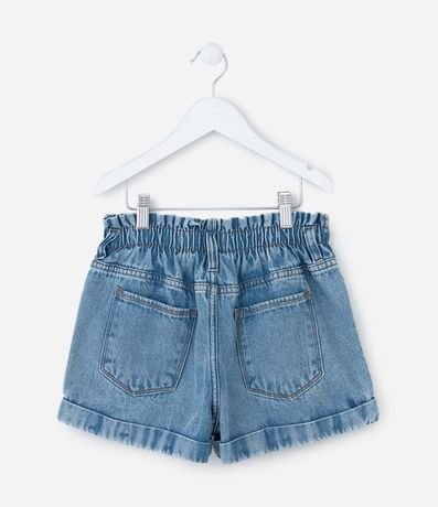Short Clochard Infantil en Jeans con Bajo Plegado - Talle 5 a 14 años 2