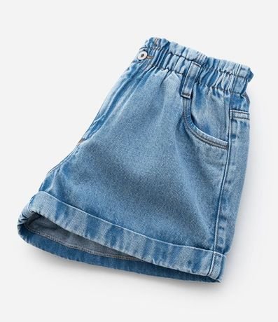 Short Clochard Infantil en Jeans con Bajo Plegado - Talle 5 a 14 años 4