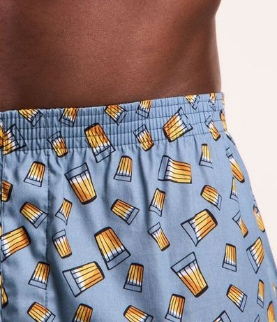 Calzoncillo Boxer de Tela en Tricolina con Estampa de Cerveza 4