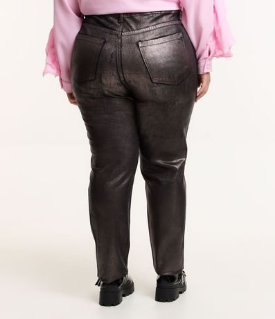 Pantalón Recto en Jeans Metalizado Curve & Plus Size 3