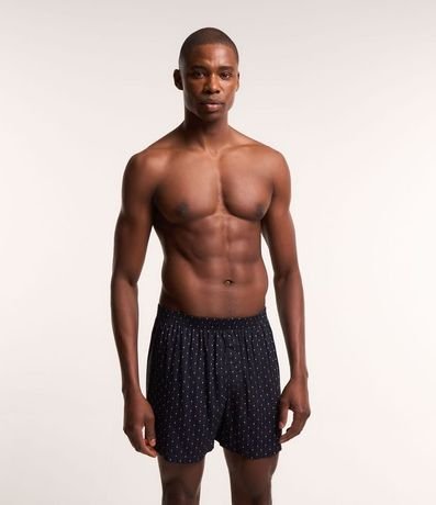 Calzoncillo Boxer de tela en Viscosa Estampa Mini Losangos