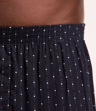 Calzoncillo Boxer de Tela en Viscosa Estampa Mini Rombos 4