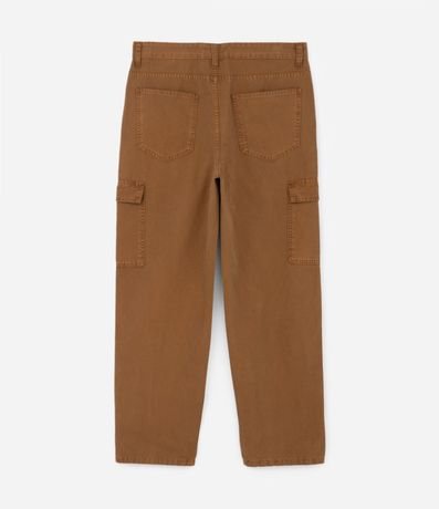 Pantalón Baggy en Sarga con Bolsillo Cargo 6