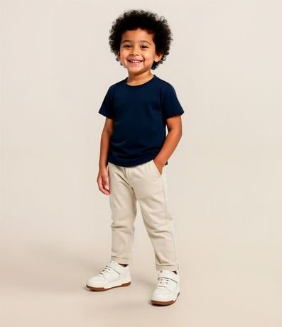 Pantalón Skinny Infantil en Sarga con Bolsillo Cuchillo - Talle 1 a 4 años
