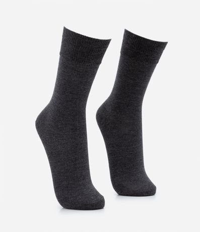 Media Caña Larga con Estampado Melange 2