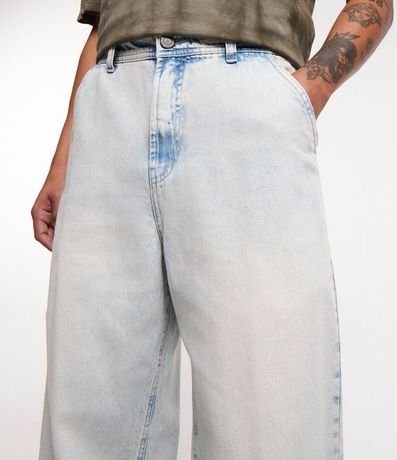 Pantalón Baggy en Jeans con Bolsillo Cuchillo Delantero 4