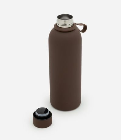Botella Térmica en Metal con Textura Gomosa 4