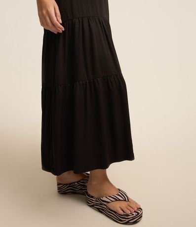 Vestido New Midi en Viscosa con Escote Corazón y Lastex en la Espalda 5