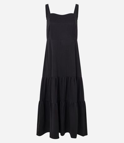 Vestido New Midi en Viscosa con Escote Corazón y Lastex en la Espalda 6